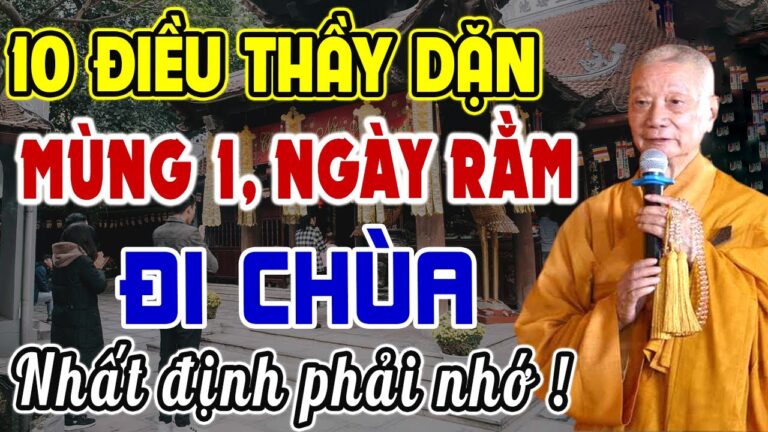 Hòa Thượng Thích Trí Quảng Dặn Các Phật Tử Đi Chùa Mùng 1, Ngày Rằm  Phải Nhớ 10 Điều Tránh Gặp Họa.