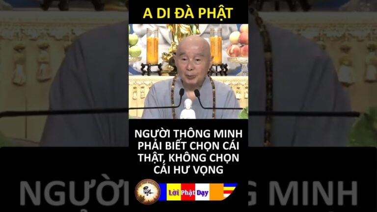 NGƯỜI THÔNG MINH PHẢI BIẾT CHỌN CÁI THẬT, KHÔNG CHỌN CÁI HƯ VỌNG – Pháp Sư Tịnh Không