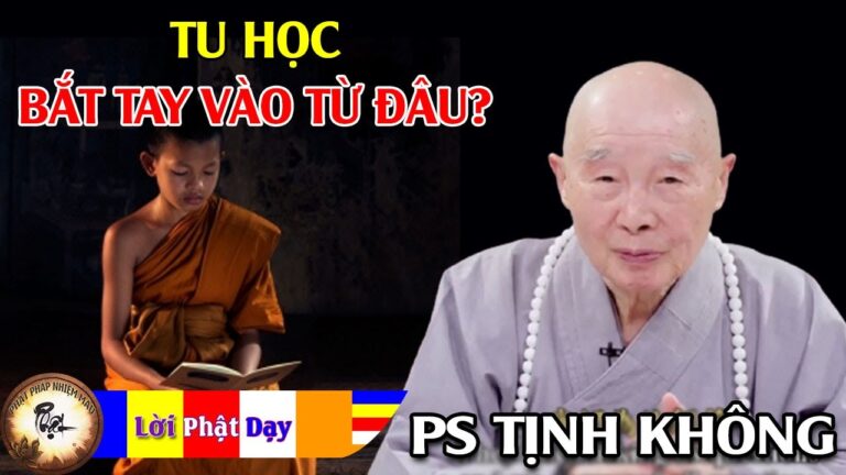 Tu học bắt tay vào từ chỗ nào?