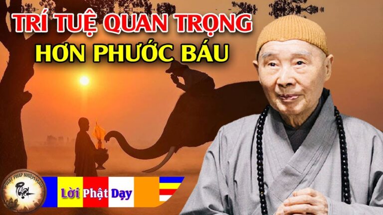 Trí tuệ quan trọng hơn phước báu