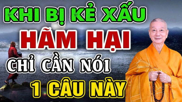 Bị kẻ xấu hãm hại, thay vì nóng giận người khôn ngoan chỉ cần nói một câu này…HT. Thích Trí Quảng