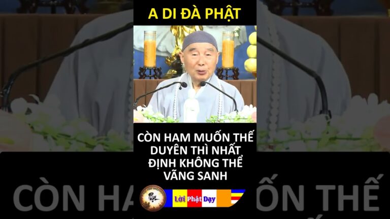 CÒN HAM MUỐN THẾ DUYÊN THÌ NHẤT ĐỊNH KHÔNG THỂ VÃNG SANH | Pháp Sư Tịnh Không | Phật Pháp Nhiệm Màu