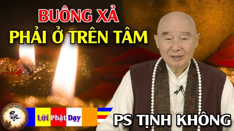 Buông xả phải ở trên Tâm