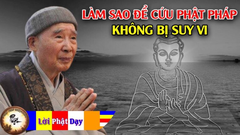 Làm sao để cứu vãn Phật Pháp không bị suy vi?