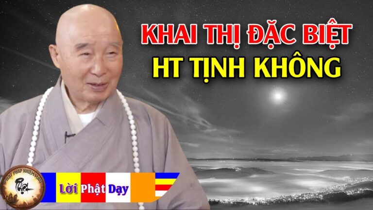 Khai Thị Đặc Biệt – Hoà Thượng Tịnh Không khai thị tại Singapore