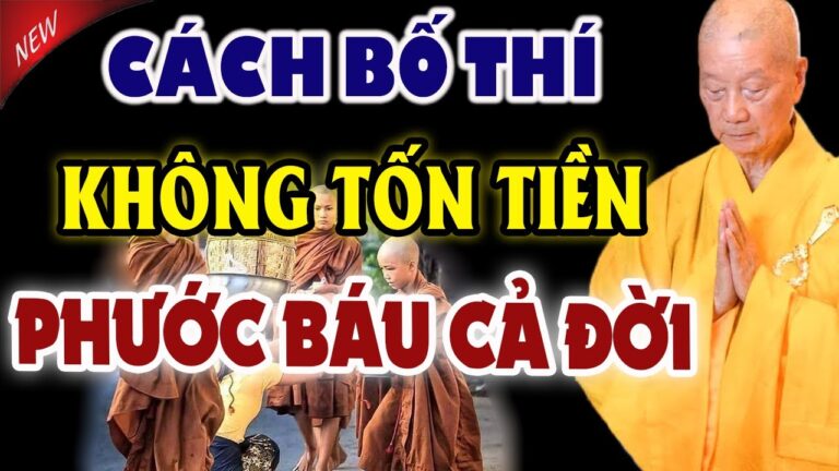 Cách BỐ THÍ CÚNG DƯỜNG – Không Tốn Tiền nhưng Được “PHƯỚC BÁU CẢ ĐỜI” – Thầy Thích Trí Quảng