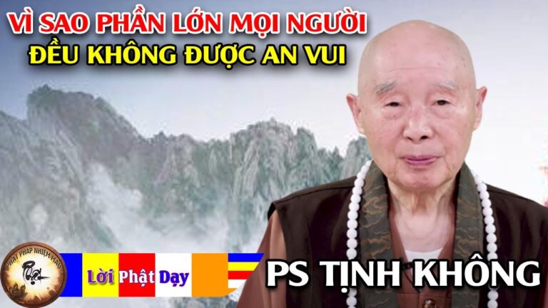 Vì sao phần lớn mọi người đều không được an vui?