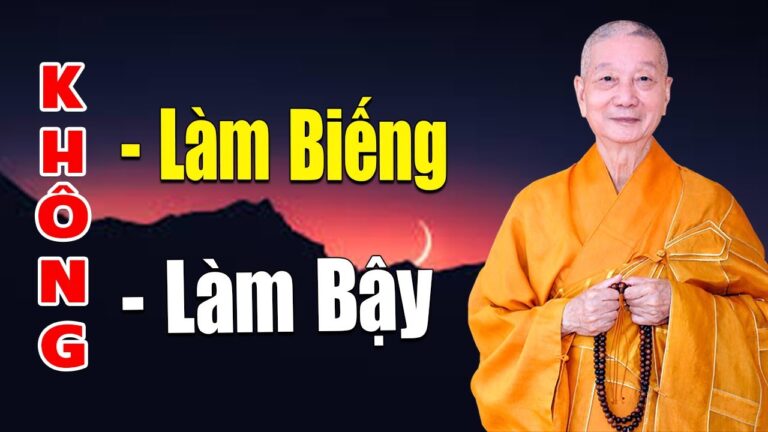 Phật Dạy Có 2 Việc  Không Nên Làm: làm Biếng Và Làm Bậy Cực hay HT. Thích Trí Quảng