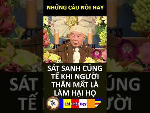 SÁT SANH CÚNG TẾ KHI NGƯỜI THÂN MẤT LÀ LÀM HẠI HỌ – Pháp Sư Tịnh Không | Phật Pháp Nhiệm Màu