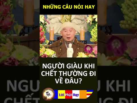 NGƯỜI GIÀU KHI CHẾT THƯỜNG ĐI VỀ ĐÂU – Pháp Sư Tịnh Không | Phật Pháp Nhiệm Màu