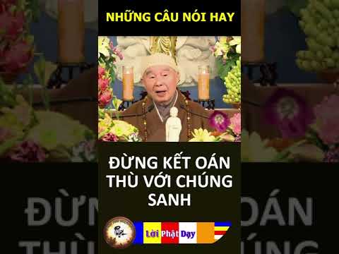 ĐỪNG KẾT OÁN THÙ VỚI CHÚNG SANH – Pháp Sư Tịnh Không | Phật Pháp Nhiệm Màu