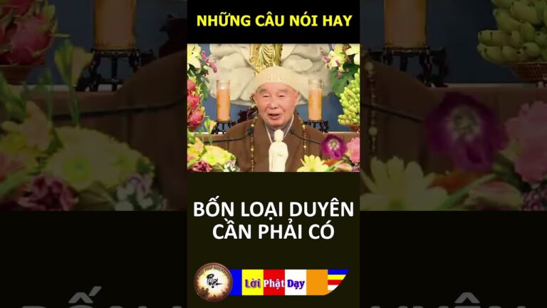 BỐN LOẠI DUYÊN CẦN PHẢI CÓ – Pháp Sư Tịnh Không | Phật Pháp Nhiệm Màu