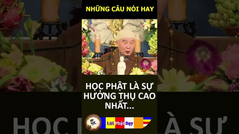 HỌC PHẬT LÀ SỰ HƯỞNG THỤ CAO NHẤT – Pháp Sư Tịnh Không | Phật Pháp Nhiệm Màu