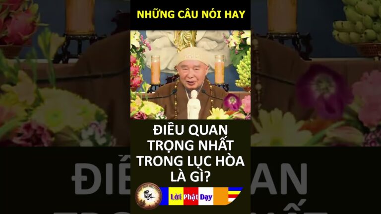 ĐIỀU QUAN TRỌNG NHẤT TRONG LỤC HÒA LÀ GÌ? Pháp Sư Tịnh Không | Phật Pháp Nhiệm Màu