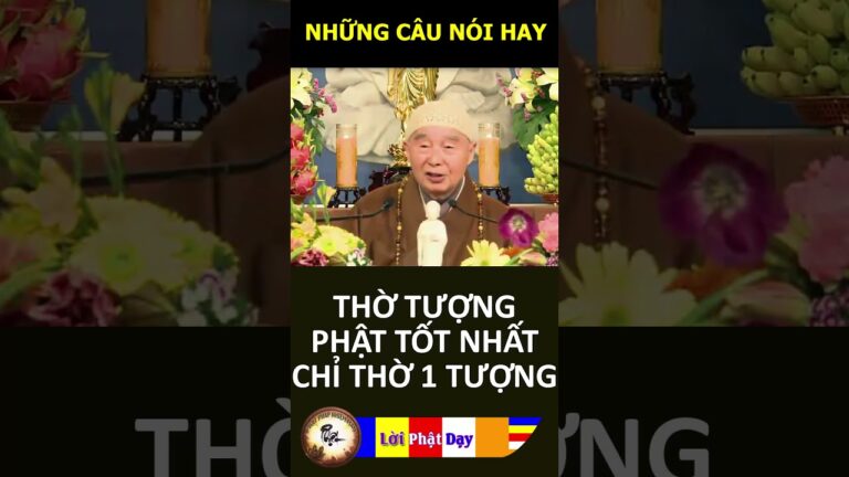 THỜ TƯỢNG PHẬT TỐT NHẤT CHỈ THỜ 1 TƯỢNG – Pháp Sư Tịnh Không | Phật Pháp Nhiệm Màu