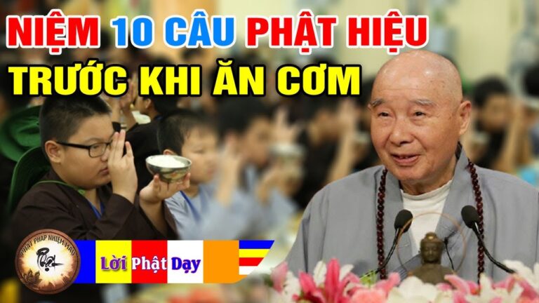 Ý nghĩa niệm 10 câu Phật hiệu trước khi ăn cơm – Pháp Sư Tịnh Không | Phật Pháp Nhiệm Màu