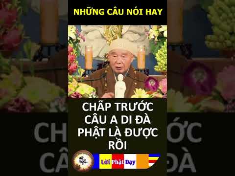 CHẤP TRƯỚC CÂU A DI ĐÀ PHẬT LÀ ĐƯỢC RỒI – Pháp Sư Tịnh Không | Phật Pháp Nhiệm Màu