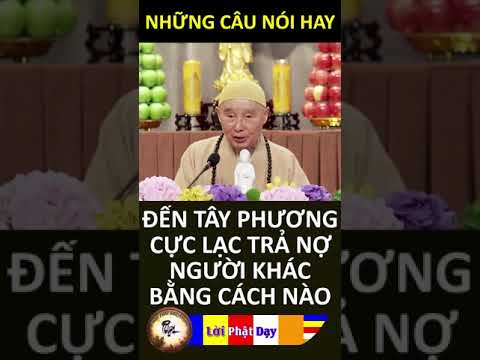 ĐẾN TÂY PHƯƠNG CỰC LẠC TRẢ NỢ NGƯỜI KHÁC BẰNG CÁCH NÀO? Pháp Sư Tịnh Không | Phật Pháp Nhiệm Màu