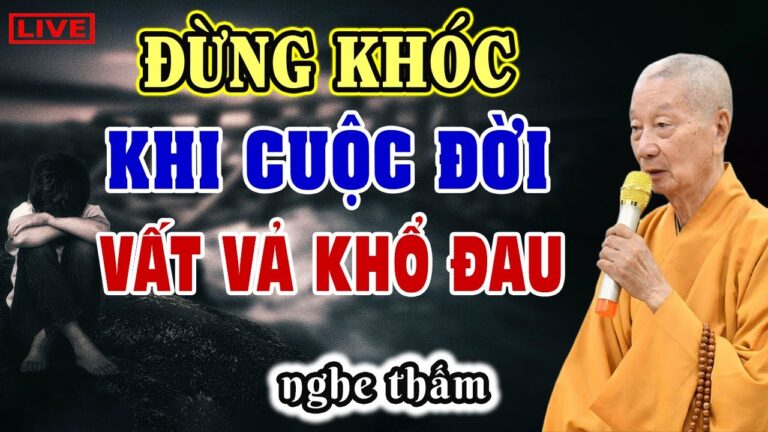 Đừng Khóc Khi Cuộc Đời Vất Vả Khổ Đau (nghe thấm quá) – HT. Thích Trí Quảng