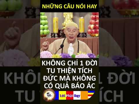 KHÔNG CHỈ 1 ĐỜI TU THIỆN TÍCH ĐỨC MÀ KHÔNG CÓ QUẢ BÁO ÁC – Pháp Sư Tịnh Không | Phật Pháp Nhiệm Màu