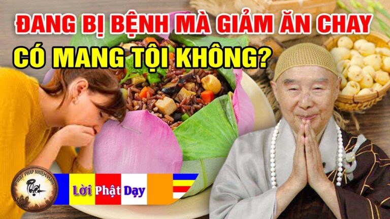 Nguyện ăn chay trường nhưng bị bệnh gia đình bắt giảm ăn chay có bị tội không? Pháp Sư Tịnh Không