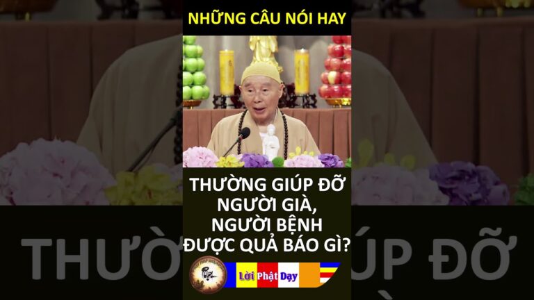 THƯỜNG GIÚP ĐỠ NGƯỜI GIÀ, NGƯỜI BỆNH ĐƯỢC QUẢ BÁO GÌ? Pháp Sư Tịnh Không | Phật Pháp Nhiệm Màu