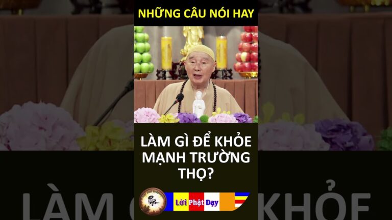 LÀM GÌ ĐỂ KHỎE MẠNH TRƯỜNG THỌ – Pháp Sư Tịnh Không | Phật Pháp Nhiệm Màu