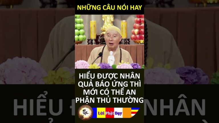 HIỂU ĐƯỢC NHÂN QUẢ BÁO ỨNG THÌ MỚI CÓ THỂ AN PHẬN THỦ THƯỜNG – PS Tịnh Không | Phật Pháp Nhiệm Màu