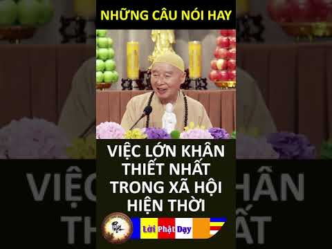 VIỆC LỚN KHẨN THIẾT NHẤT TRONG XÃ HỘI HIỆN THỜI – Pháp Sư Tịnh Không | Phật Pháp Nhiệm Màu