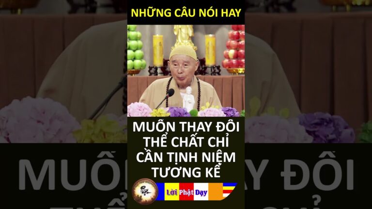 MUỐN THAY ĐỔI THỂ CHẤT CHỈ CẦN TỊNH NIỆM TƯƠNG KẾ – Pháp Sư Tịnh Không | Phật Pháp Nhiệm Màu