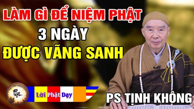 Muốn phát tâm Niệm Phật 3 ngày Vãng Sanh, nên làm thế nào? Pháp Sư Tịnh Không | Phật Pháp Nhiệm Màu