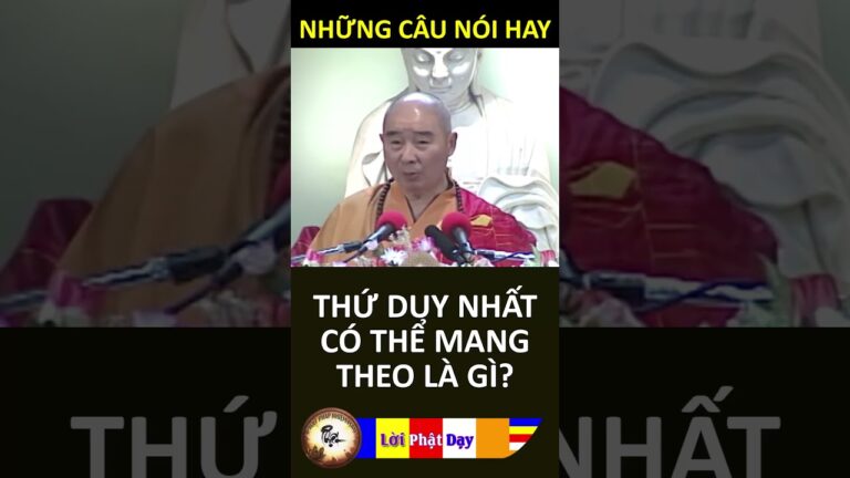 THỨ DUY NHẤT CÓ THỂ MANG THEO – Pháp Sư Tịnh Không | Phật Pháp Nhiệm Màu