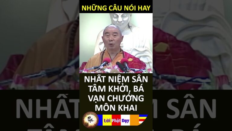 NHẤT NIỆM SÂN TÂM KHỞI, BÁ VẠN CHƯỚNG MÔN KHAI – Pháp Sư Tịnh Không | Phật Pháp Nhiệm Màu