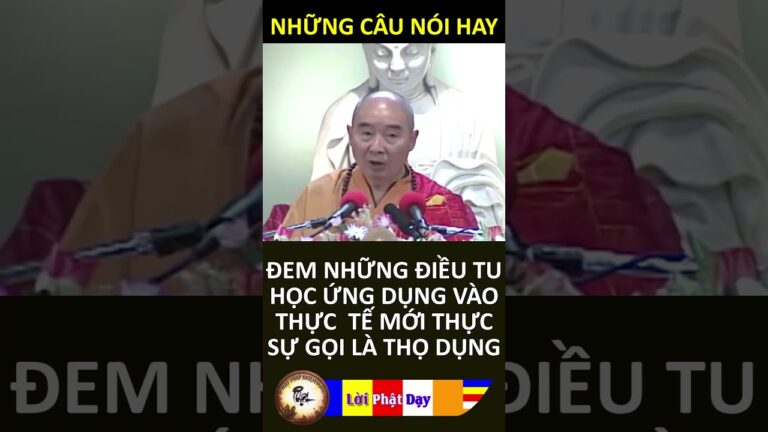 ĐEM NHỮNG ĐIỀU TU HỌC ỨNG DỤNG VÀO THỰC  TẾ MỚI THỰC SỰ GỌI LÀ THỌ DỤNG Pháp Sư Tịnh Không | PPNM