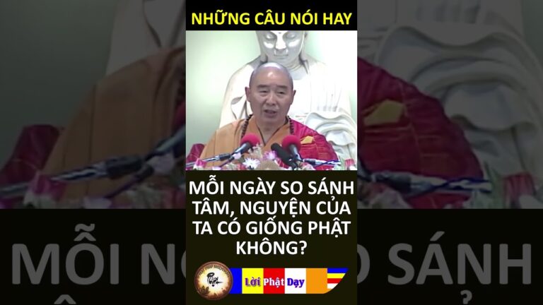 MỖI NGÀY HÃY SO SÁNH TÂM, NGUYỆN CỦA TA CÓ GIỐNG PHẬT KHÔNG – Pháp Sư Tịnh Không Phật Pháp Nhiệm Màu