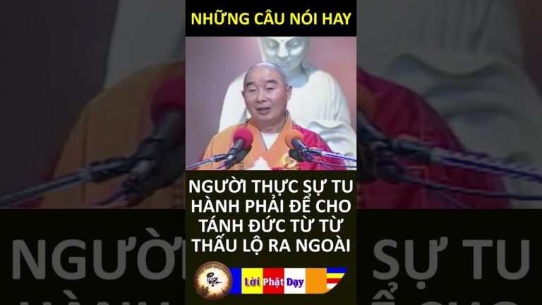 NGƯỜI THỰC SỰ TU HÀNH PHẢI ĐỂ CHO TÁNH ĐỨC TỪ TỪ THẤU LỘ RA NGOÀI Pháp Sư Tịnh Không Phật Pháp Nhiệm