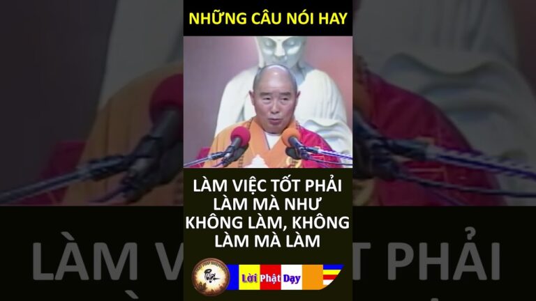 LÀM VIỆC TỐT PHẢI LÀM MÀ NHƯ KHÔNG LÀM, KHÔNG LÀM MÀ LÀM – HT Tịnh Không | PPNM