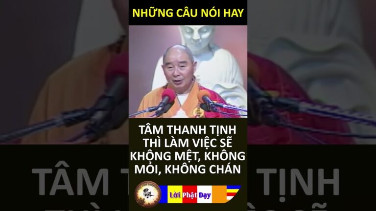 TÂM THANH TỊNH THÌ LÀM VIỆC SẼ KHÔNG MỆT, KHÔNG MỎI, KHÔNG CHÁN – HT Tịnh Không | PPNM