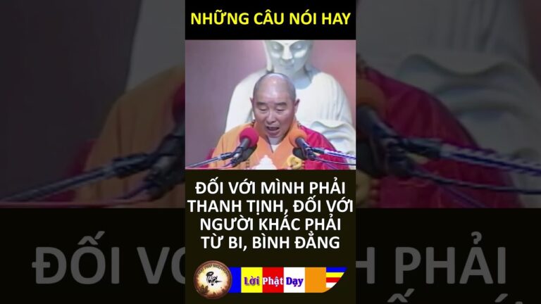 ĐỐI VỚI MÌNH PHẢI THANH TỊNH, ĐỐI VỚI NGƯỜI KHÁC PHẢI TỪ BI, BÌNH ĐẲNG – HT Tịnh Không | PPNM