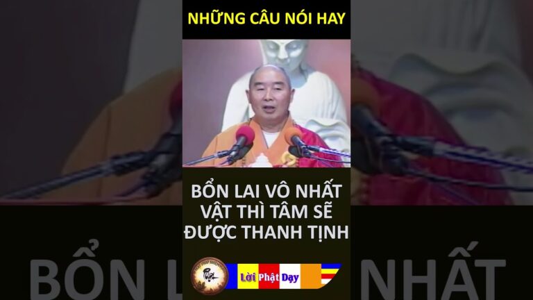 ‘Bổn Lai Vô Nhất Vật’ Thì Tâm Sẽ Được Thanh Tịnh – HT Tịnh Không | PPNM