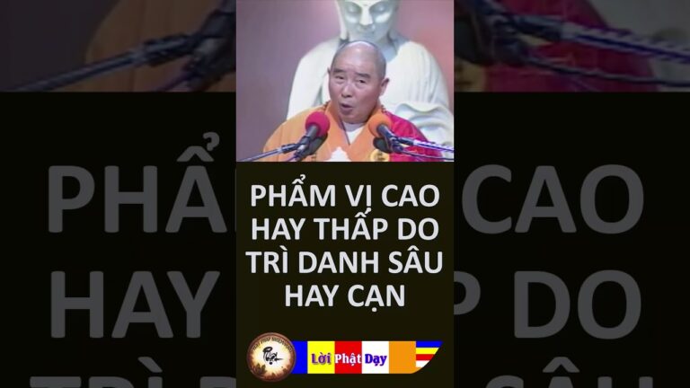 Phẩm Vị Cao Hay Thấp Do Trì Danh Sâu Hay Cạn – HT Tịnh Không | PPNM