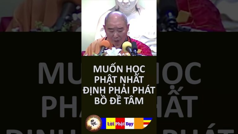 Muốn Học Phật Nhất Định Phải Phát Bồ Đề Tâm – HT Tịnh Không | PPNM