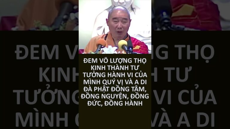 Quý vị và A Di Đà Phật đồng tâm, đồng đức, đồng hành thì quyết định vãng sanh – HT Tịnh Không | PPNM