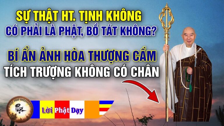 Sự thật HT. Tịnh Không có phải là Phật Bồ Tát tái sanh không? Bí mật bức ảnh cầm tích trượng