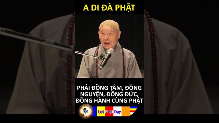 PHẢI ĐỒNG TÂM, ĐỒNG NGUYỆN, ĐỒNG ĐỨC, ĐỒNG HÀNH CÙNG PHẬT