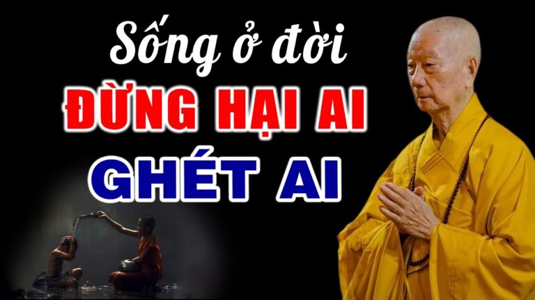 Sống Ở Đời Đừng HẠI AI GHÉT AI Vì Nhân Quả Sẽ Trả Ngược Về Mình (quá hay) – HT. Thích Trí Quảng