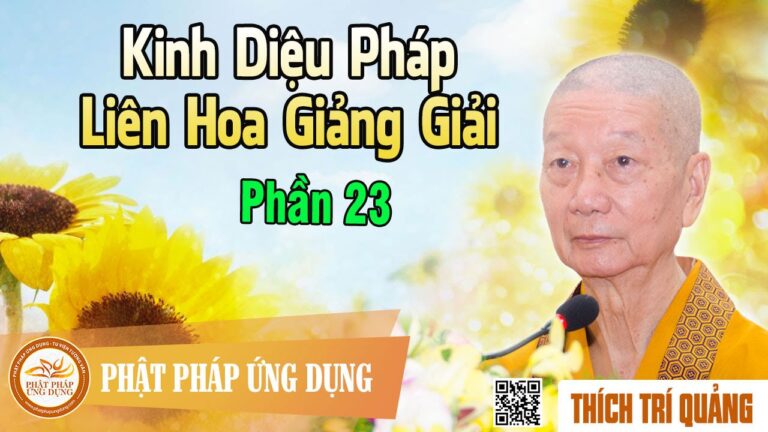 Kinh Diệu Pháp Liên Hoa Giảng Giải phần 23 – Thầy Thích Trí Quảng giảng pháp