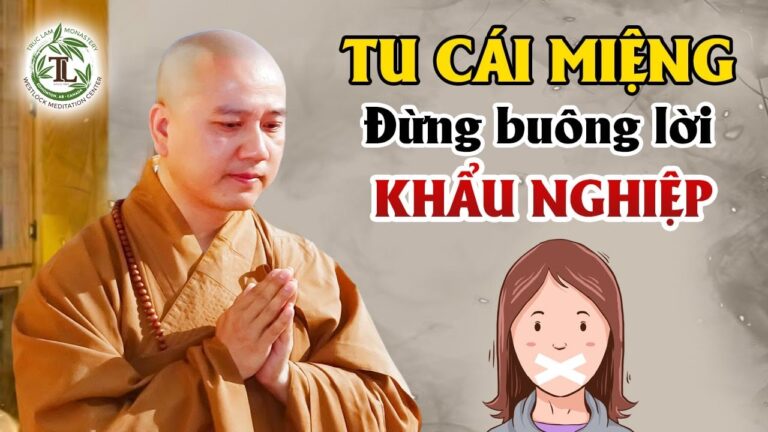 Học cách “Cai” KHẨU NGHIỆP vì tu cái miệng là tu hơn nửa đời người – Vấn Đáp Thầy Thích Pháp Hòa