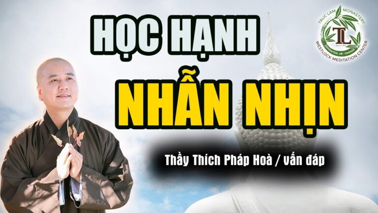 Học hạnh Nhẫn Nhịn (vấn đáp) – Thầy Thích Pháp Hoà (rất hay)