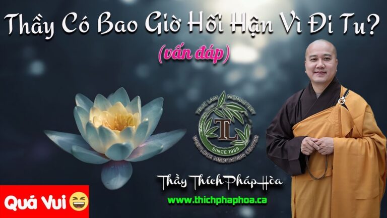 Thầy Có Bao Giờ Hối Hận Vì Đi Tu? (vấn đáp – quá vui) – Thầy Thích Pháp Hòa